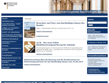 Tablet Screenshot of nachhaltigesbauen.de